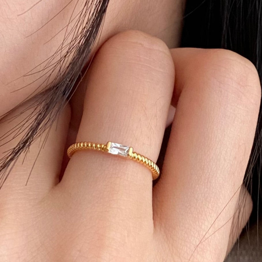 925 Sterling Silver Zirconium Diamond Versatile Design Vintage Jewelry Ring For Women