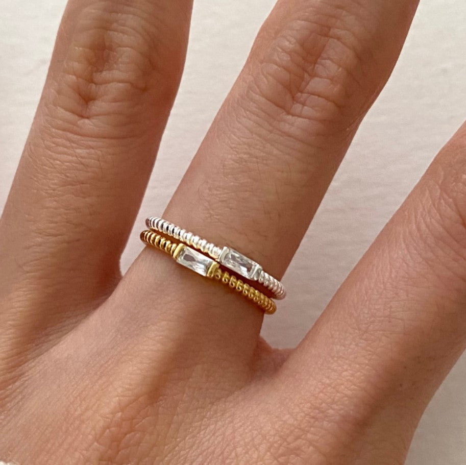 925 Sterling Silver Zirconium Diamond Versatile Design Vintage Jewelry Ring For Women